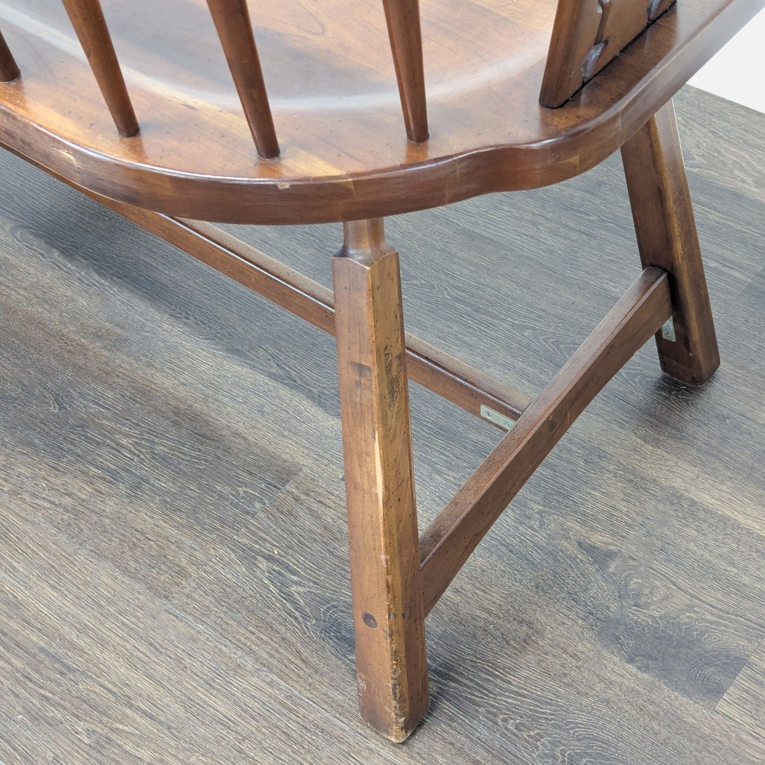 Rustic Wooden Dining Set with Table, 4 Chairs - image-14