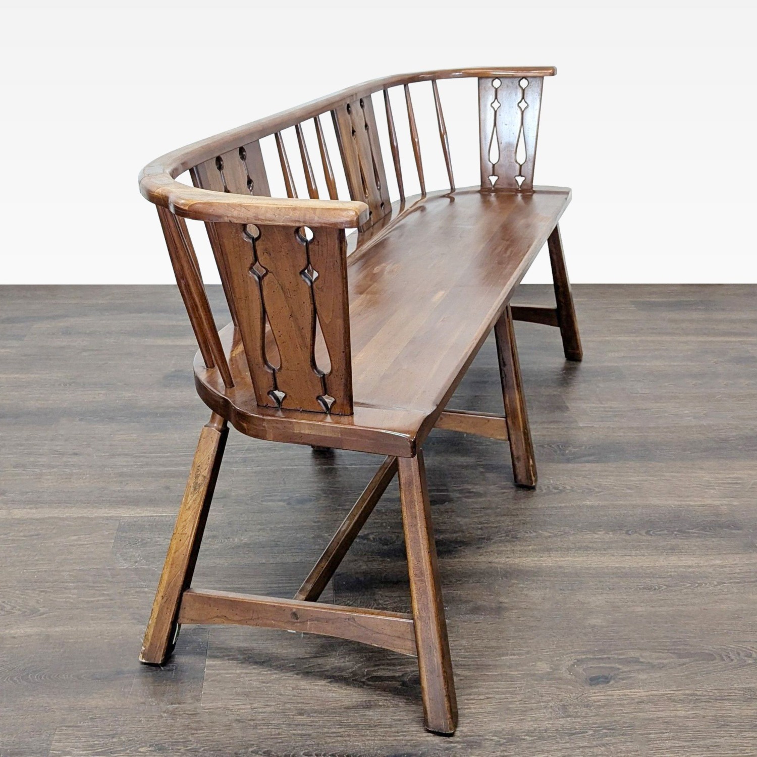 Rustic Wooden Dining Set with Table, 4 Chairs - image-6