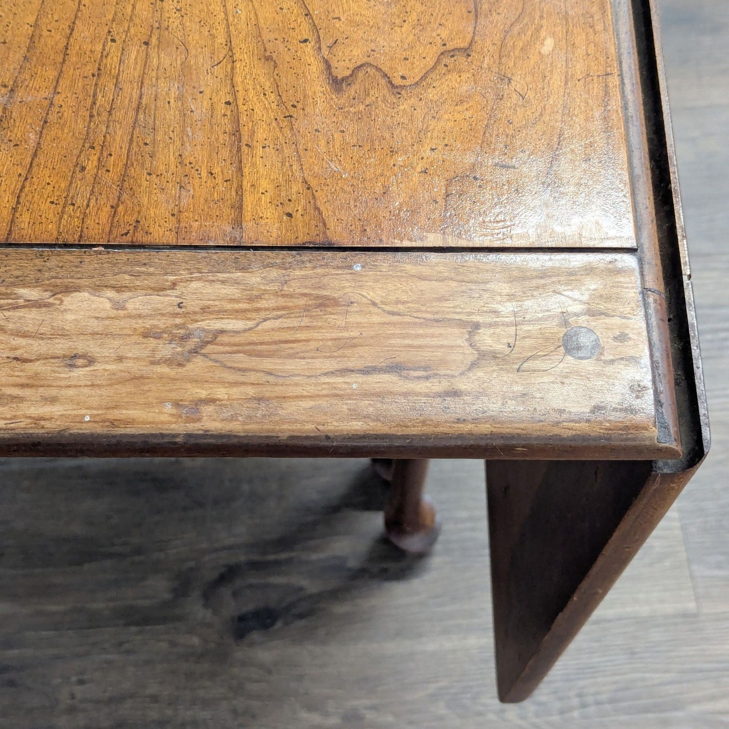 Rustic Wooden Dining Set with Table, 4 Chairs - image-16