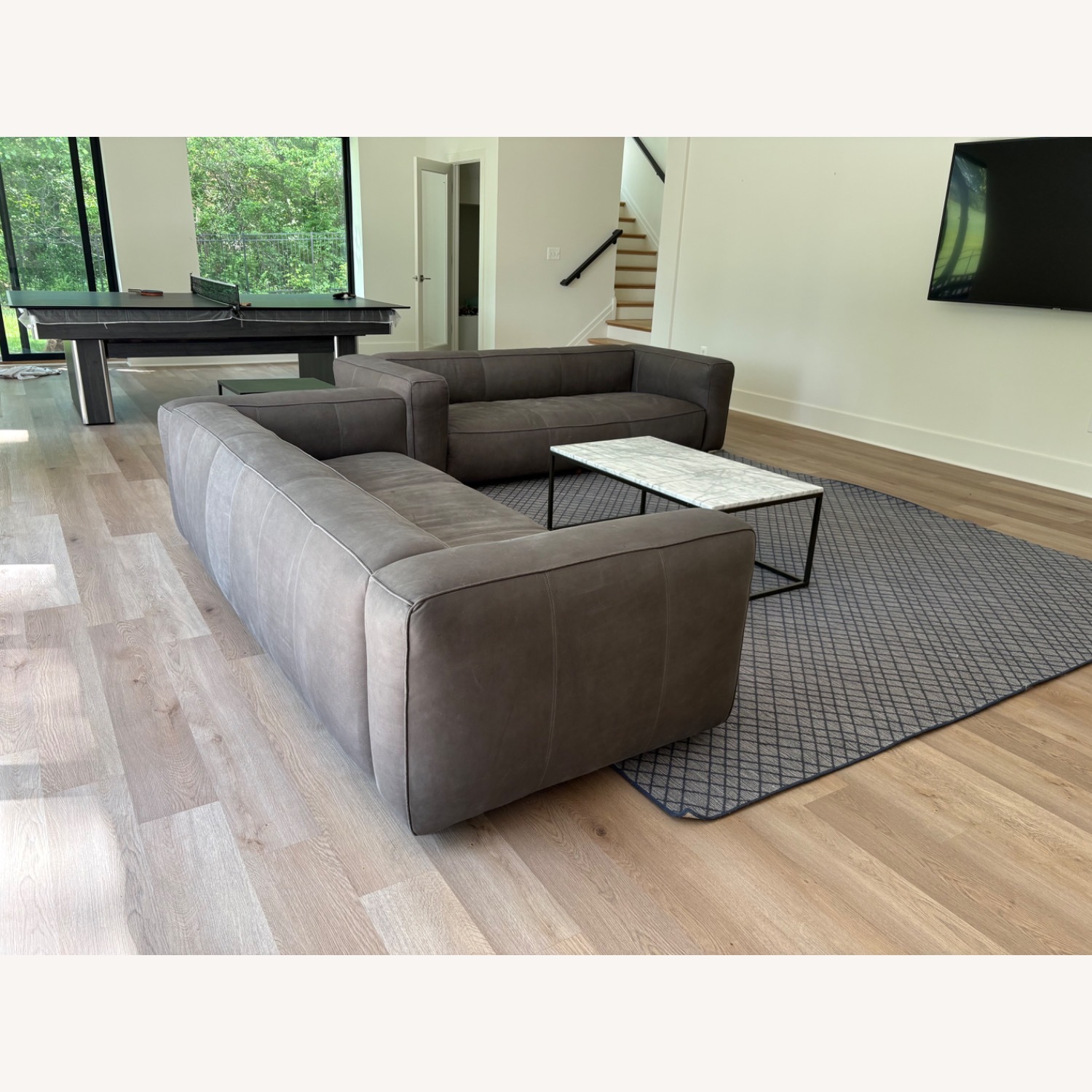 Arhaus Madrone Leather Sofa  - image-2