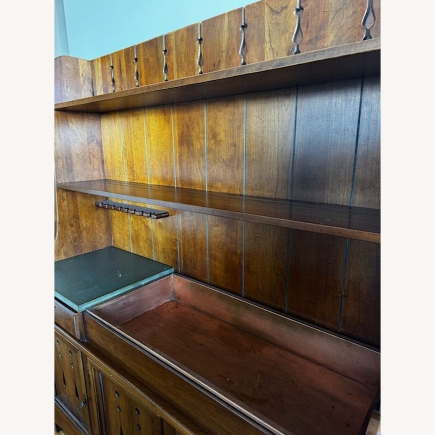 Vintage Link-Taylor Country Cherry Hutch - image-4