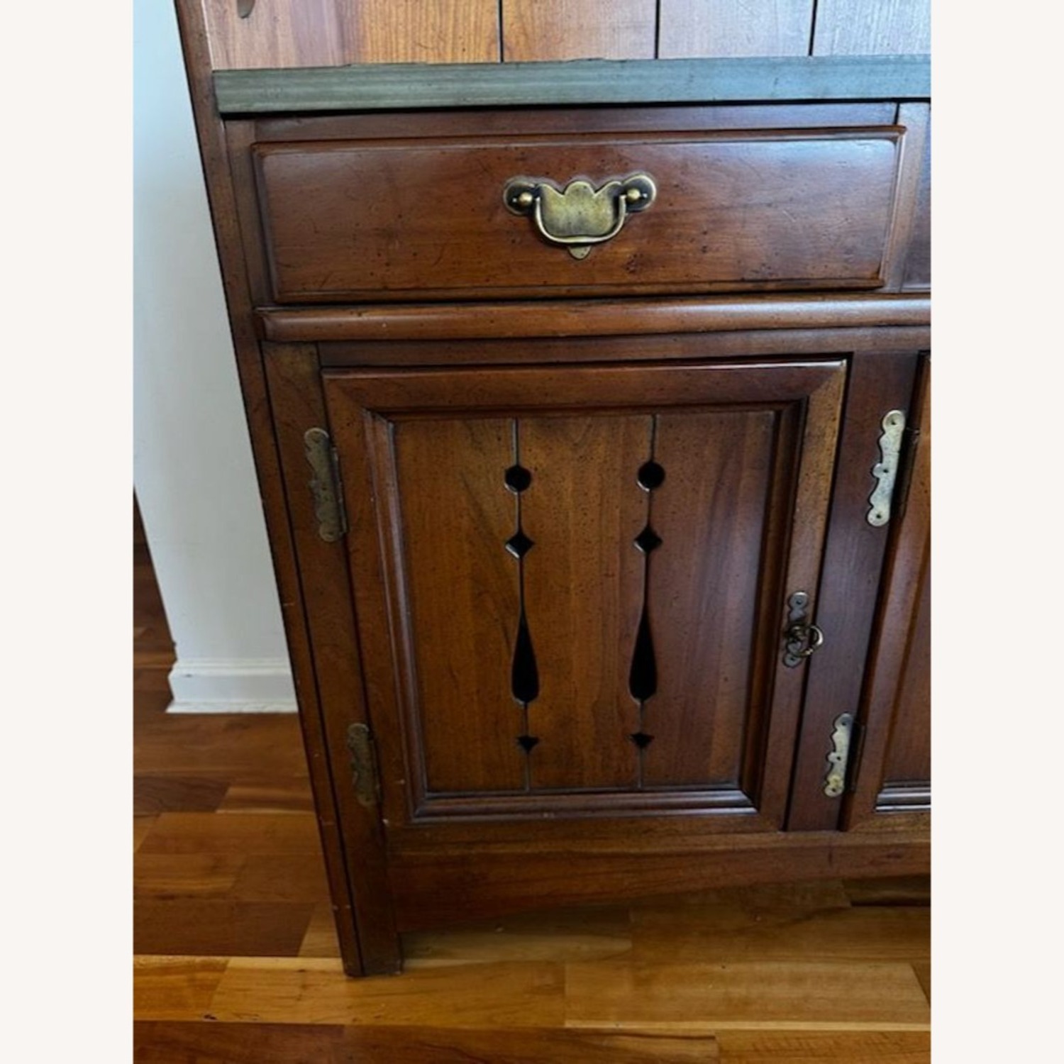 Vintage Link-Taylor Country Cherry Hutch - image-3