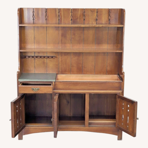 Used Vintage Link-Taylor Country Cherry Hutch for sale on AptDeco