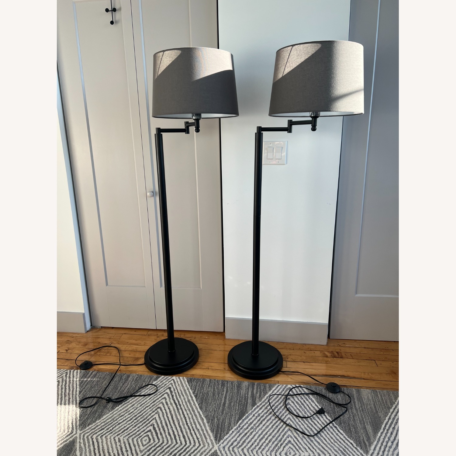 IKEA Halkip Black Floor Lamp - image-1