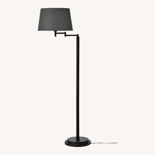 Used IKEA Halkip Black Floor Lamp for sale on AptDeco