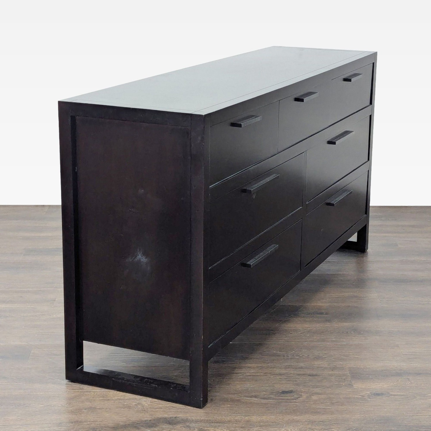 Casana 7-Drawer Dark Wood Dresser - Modern Storage - image-5