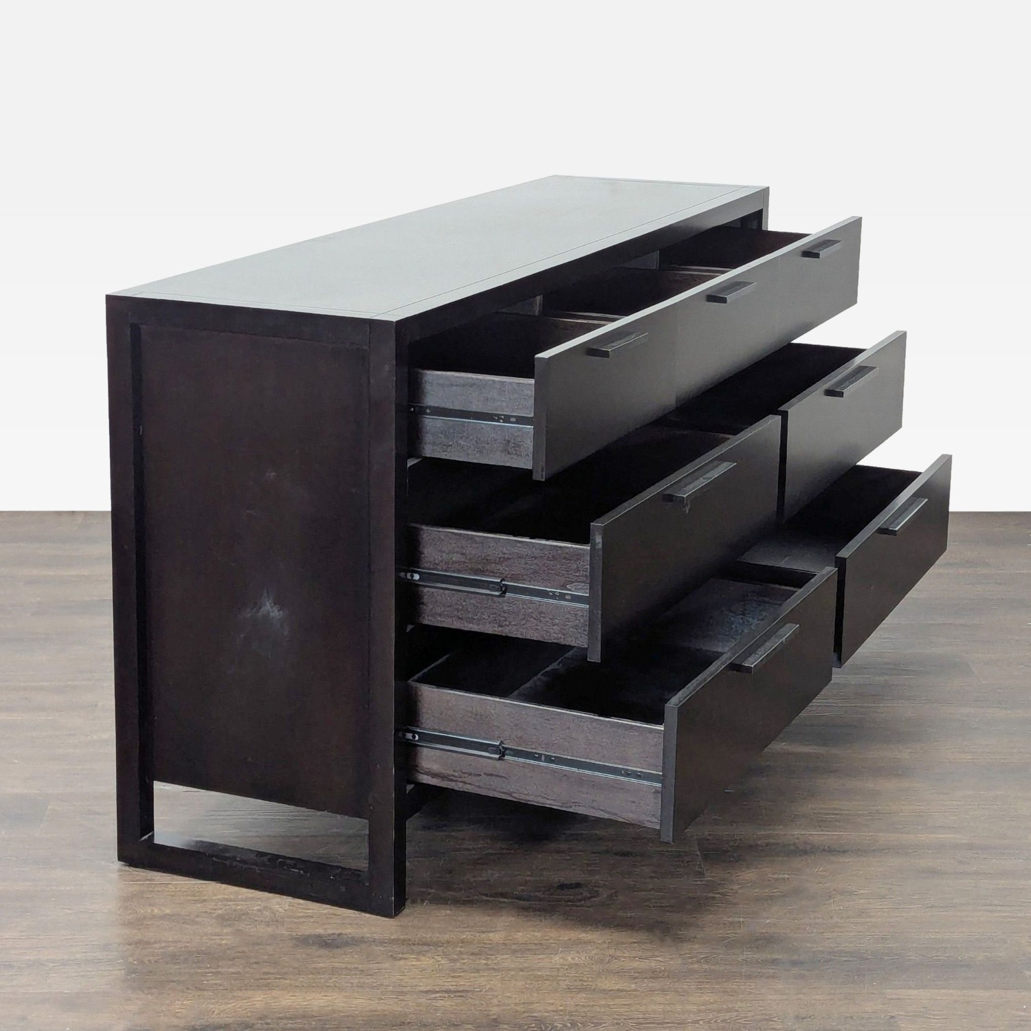 Casana 7-Drawer Dark Wood Dresser - Modern Storage - image-6