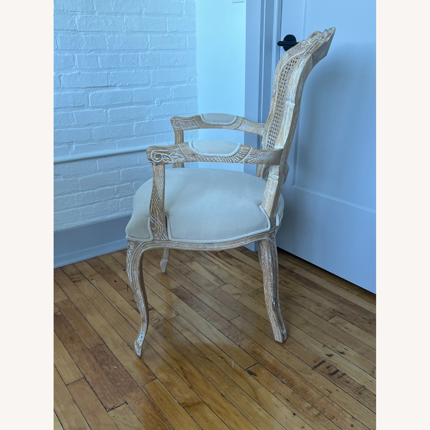 French Bedroom Natural Accent Chair - image-3
