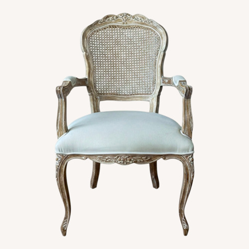 Used French Bedroom Natural Accent Chair for sale on AptDeco