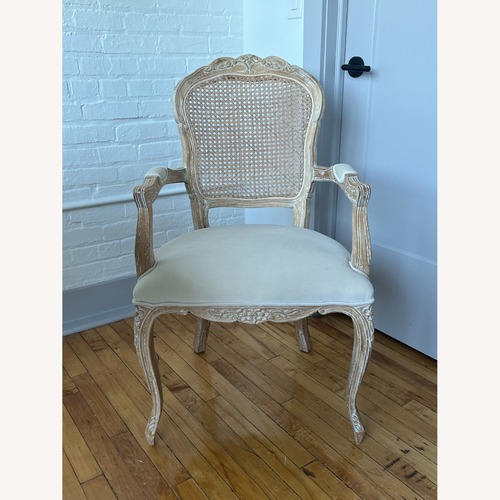 Used French Bedroom Natural Accent Chair for sale on AptDeco