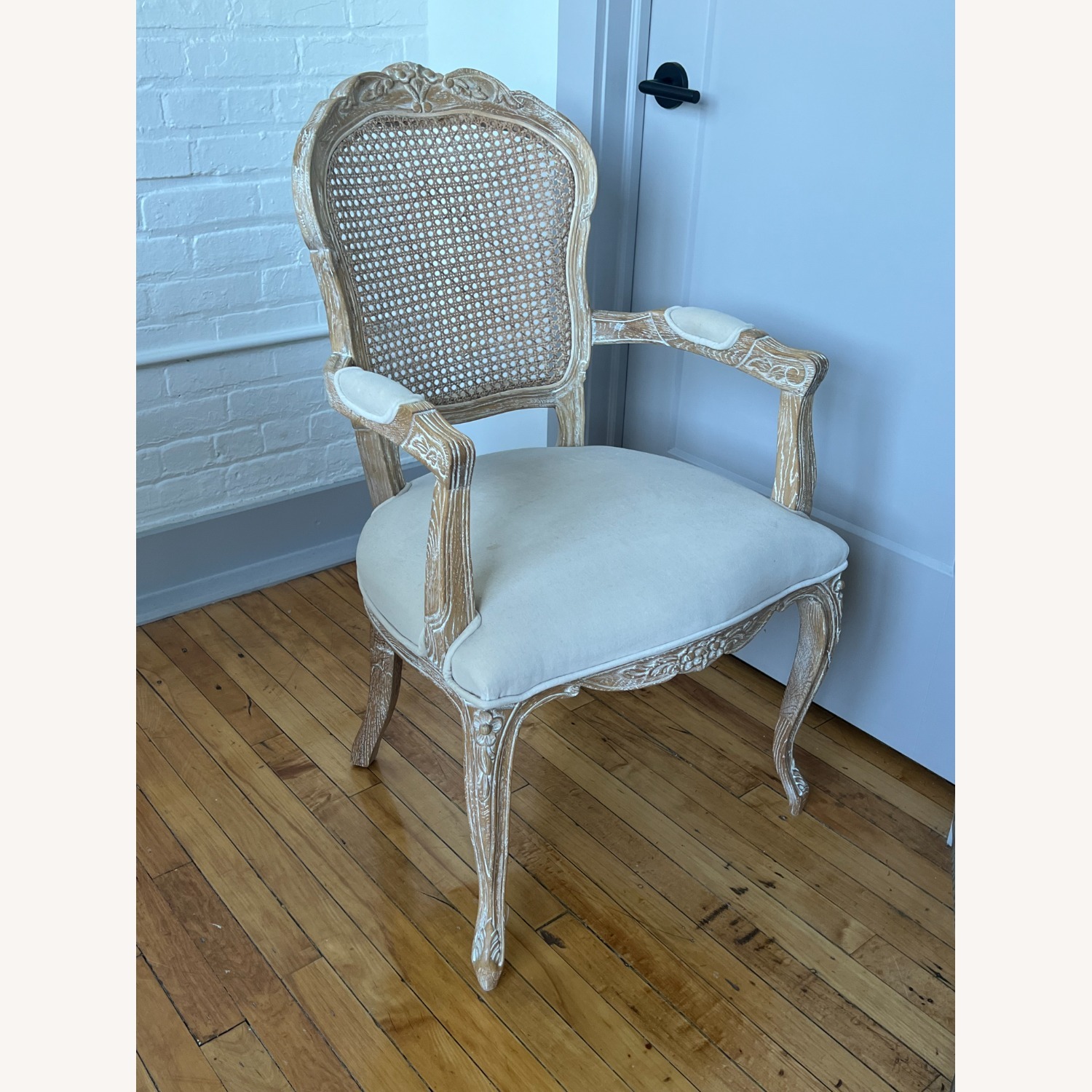 French Bedroom Natural Accent Chair - image-2