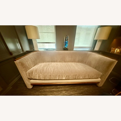 Used Light Gray Boucle Loveseat for sale on AptDeco