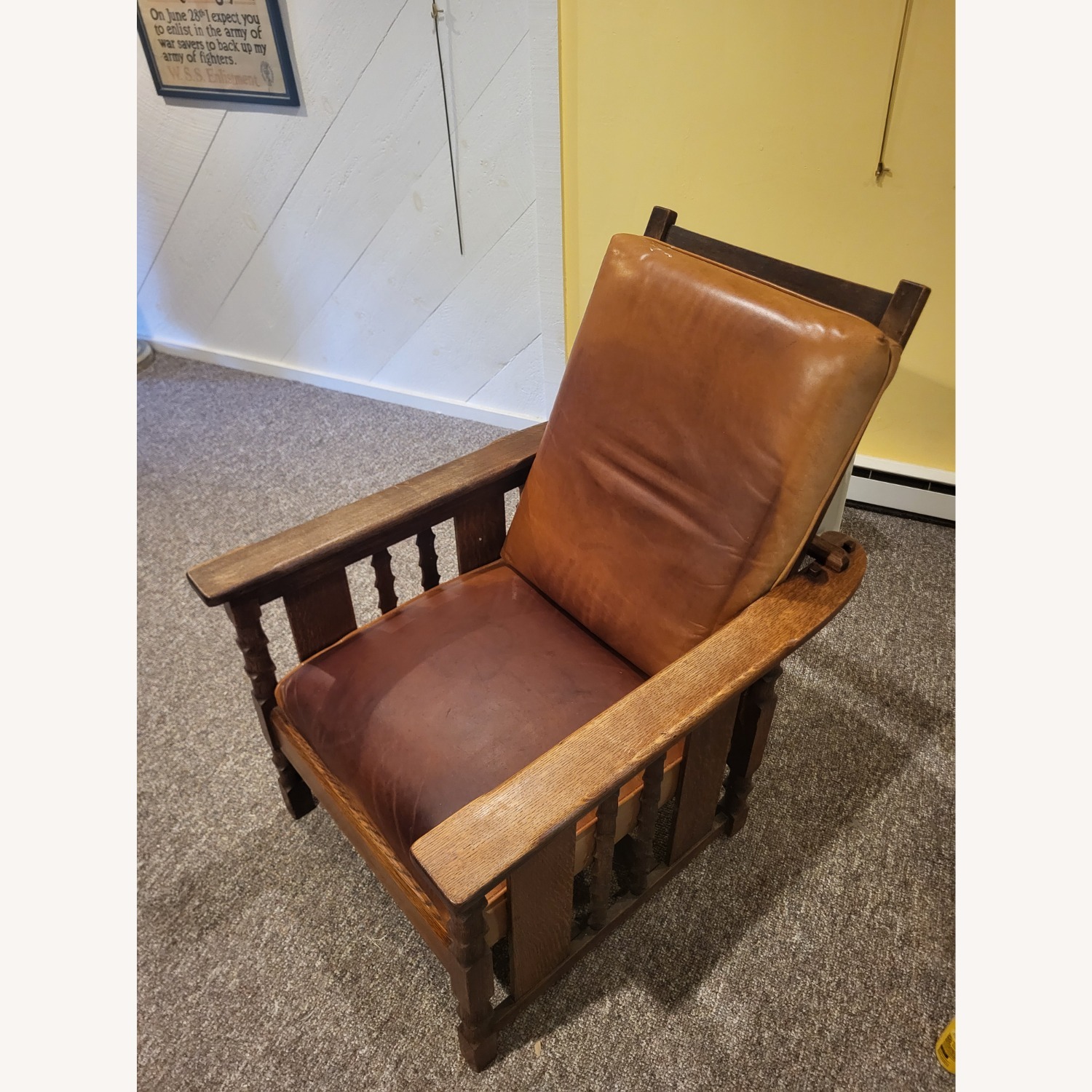 Antique Mission Style Morris Chair - image-1