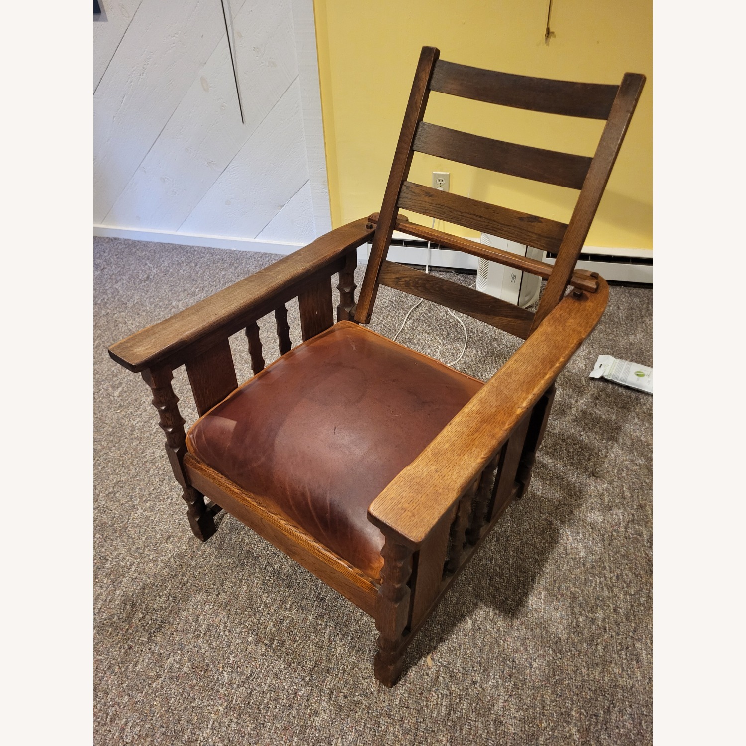 Antique Mission Style Morris Chair - image-6