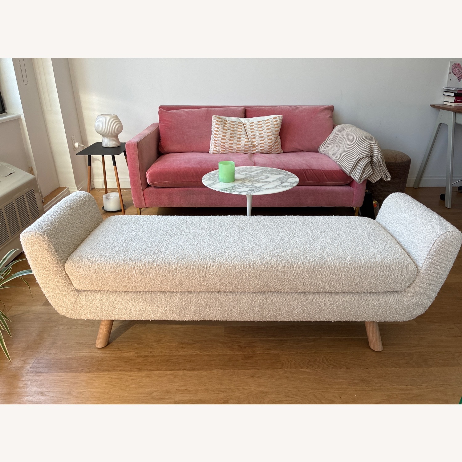 Article White Gabriola 60" Bench - image-2