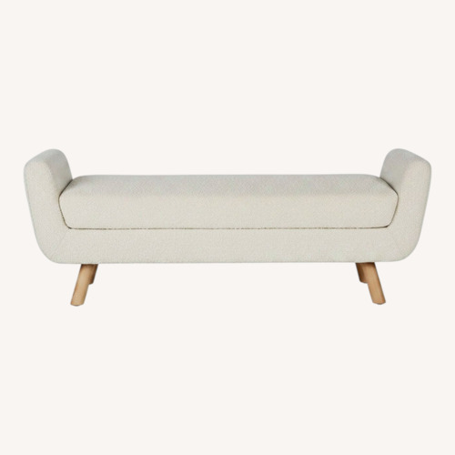 Used Article White Gabriola 60" Bench for sale on AptDeco