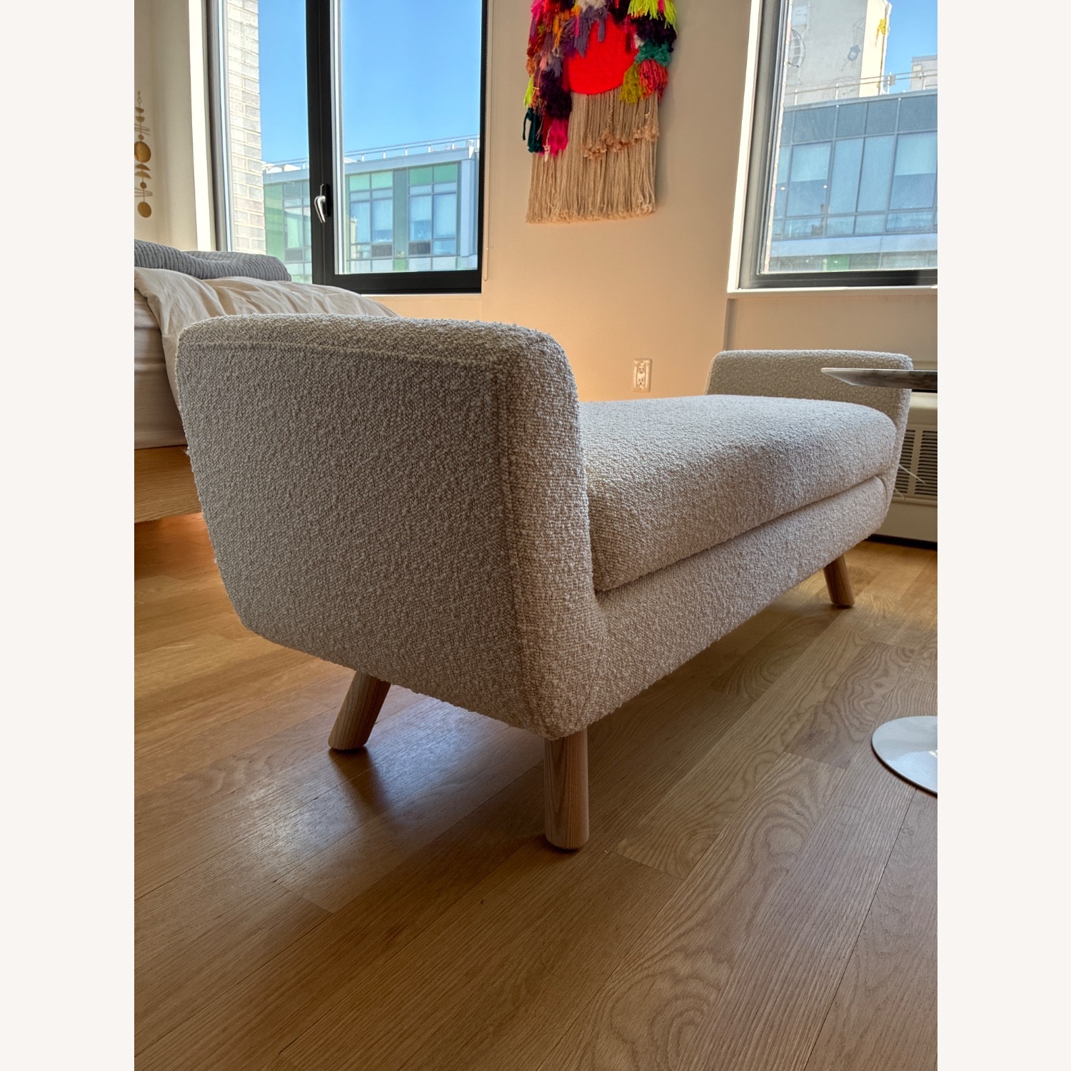 Article White Gabriola 60" Bench - image-3