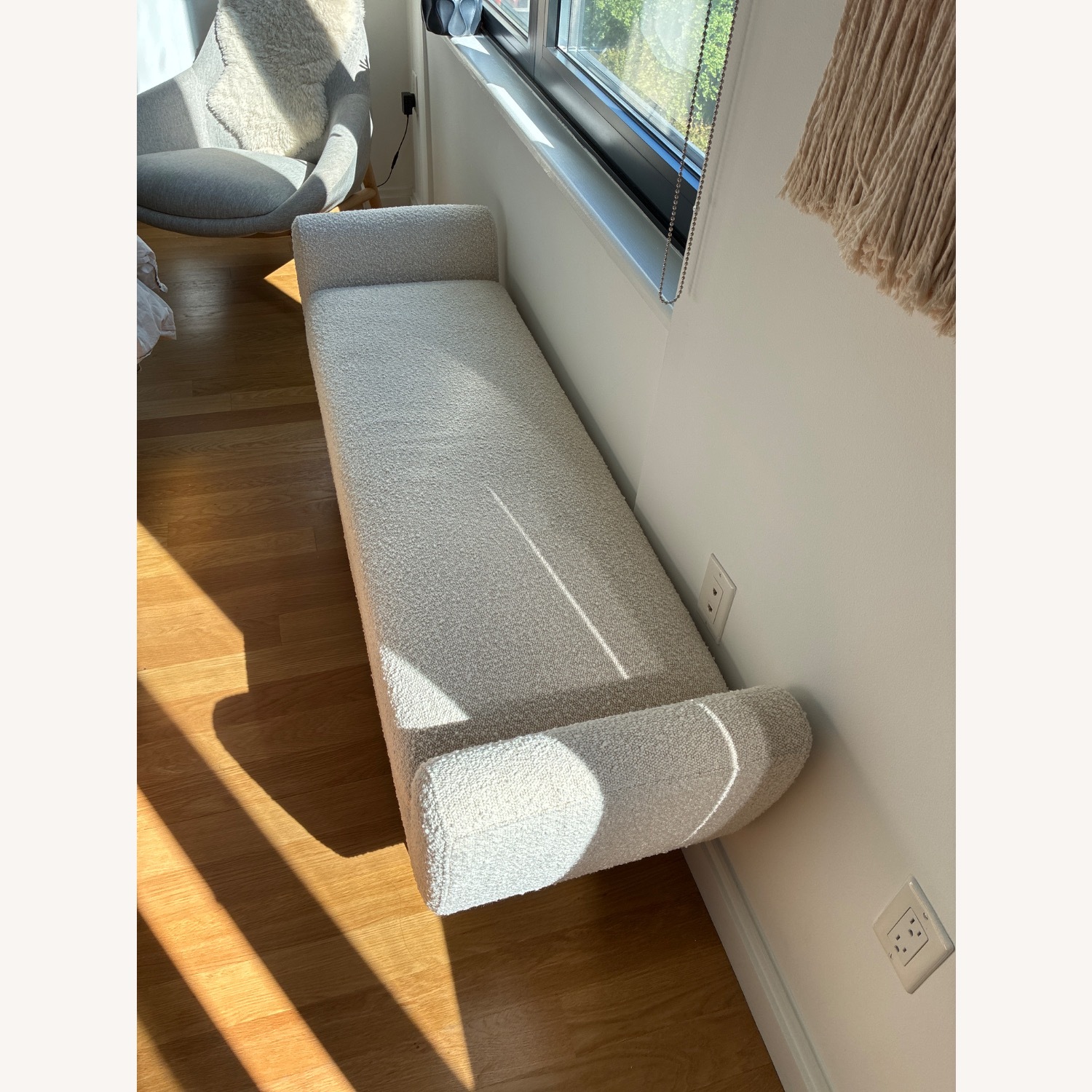 Article White Gabriola 60" Bench - image-1