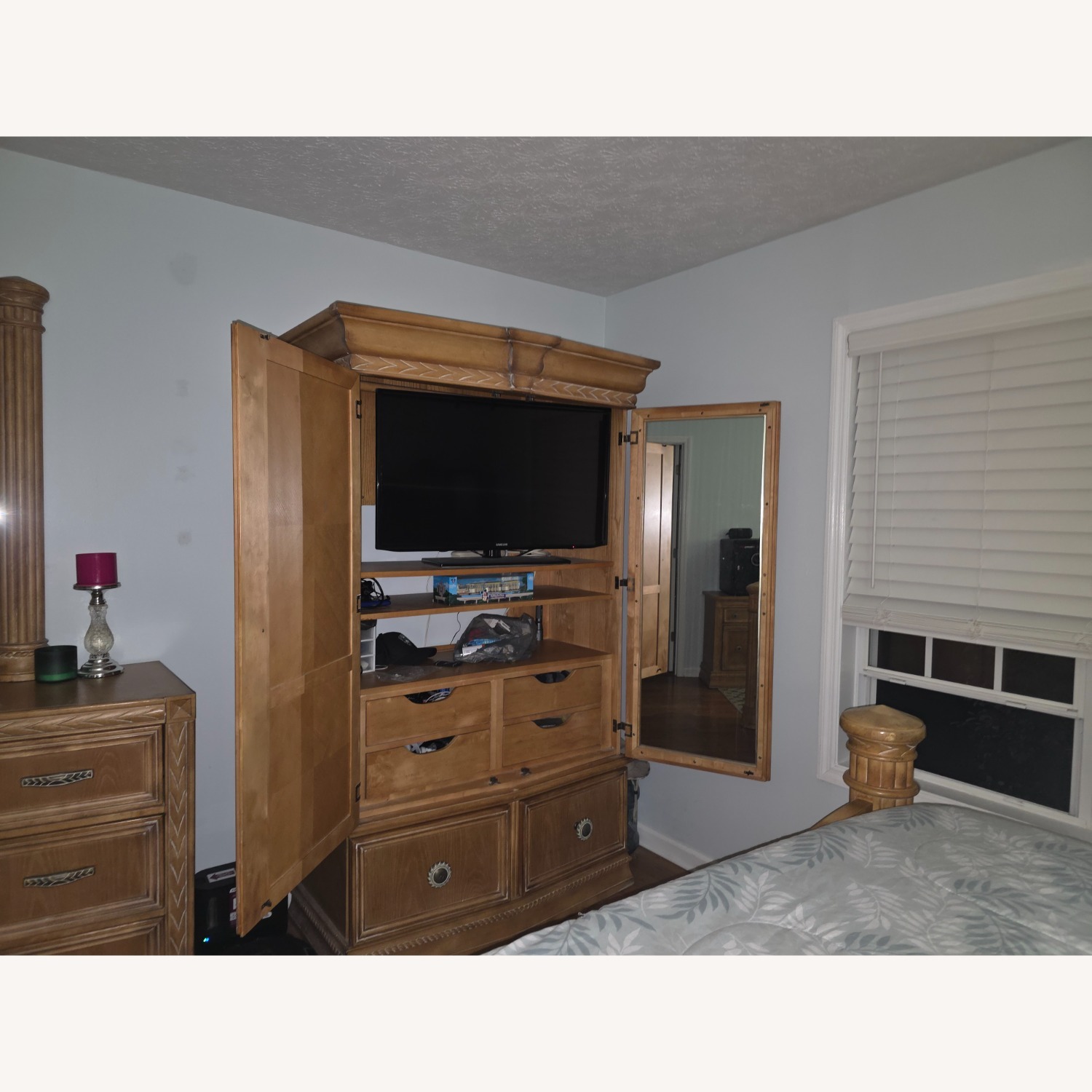 Light Brown Armoire - image-2
