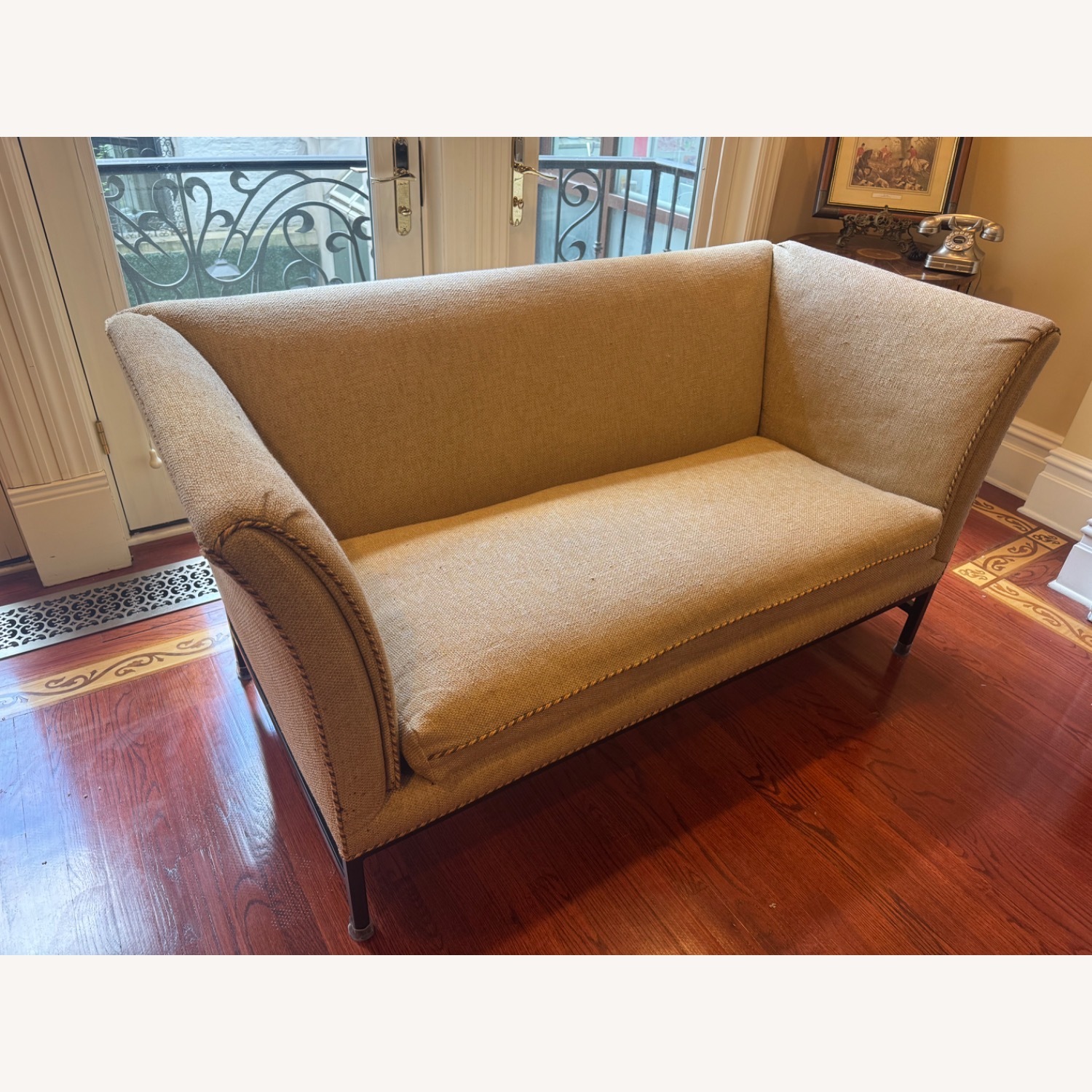 Custom Yellow Fabric Couch - image-2