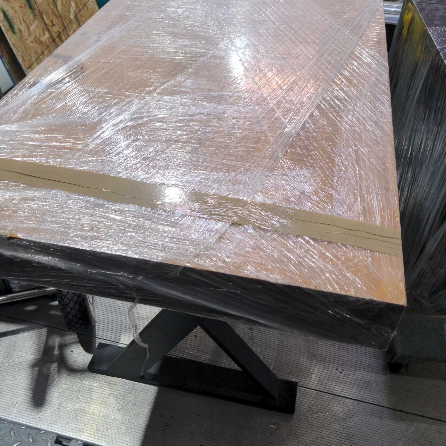 Moe's Industrial Style Desk with Solid Wood Top  - image-10