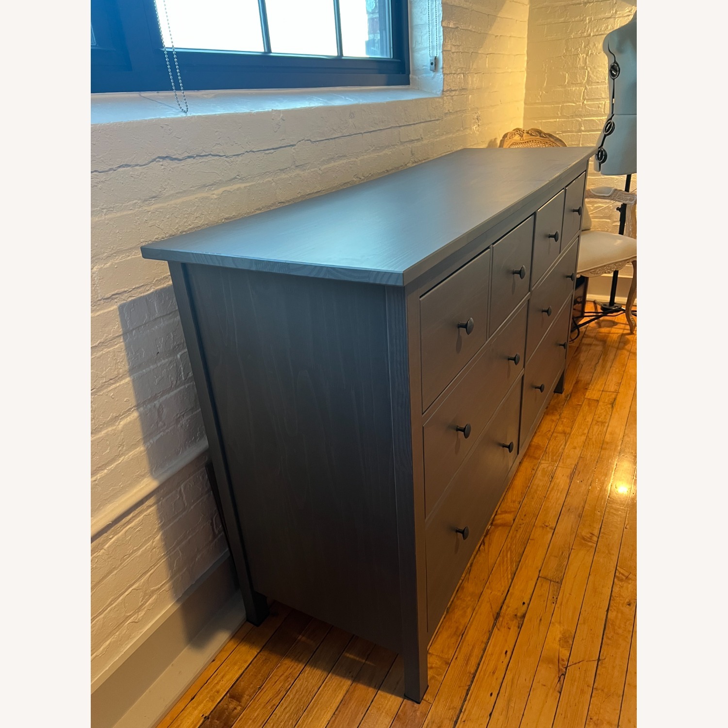 IKEA Hemnes Dark Gray Dresser - image-3