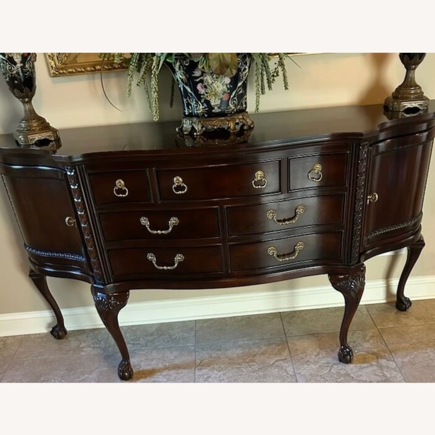 Century Furniture Dark Brown Wood Sideboard - image-2