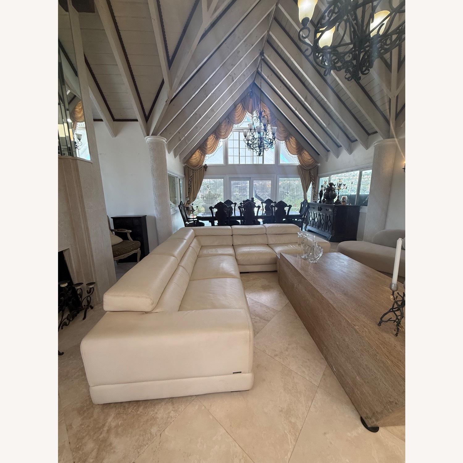 Roche Bobois Ultramobile White Leather Sectional - image-2