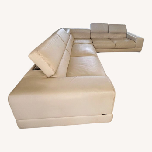 Used Roche Bobois Ultramobile White Leather Sectional for sale on AptDeco