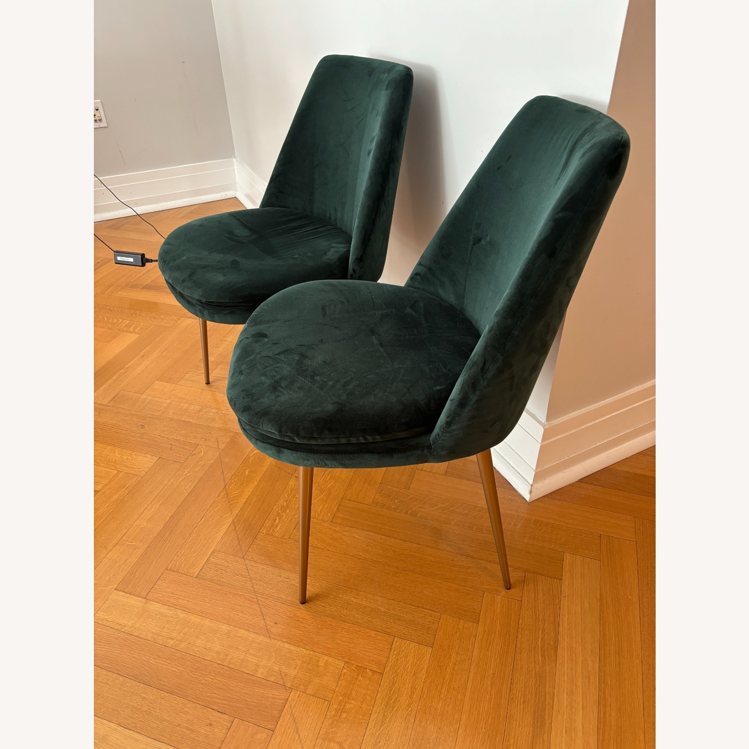 West Elm Green Finley Low-Back Dining Chair - image-3
