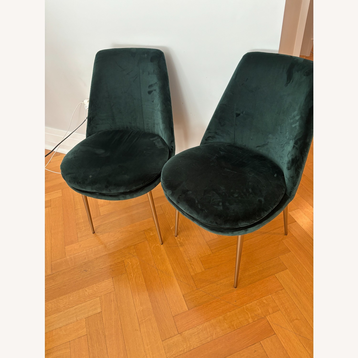 West Elm Green Finley Low-Back Dining Chair - image-1