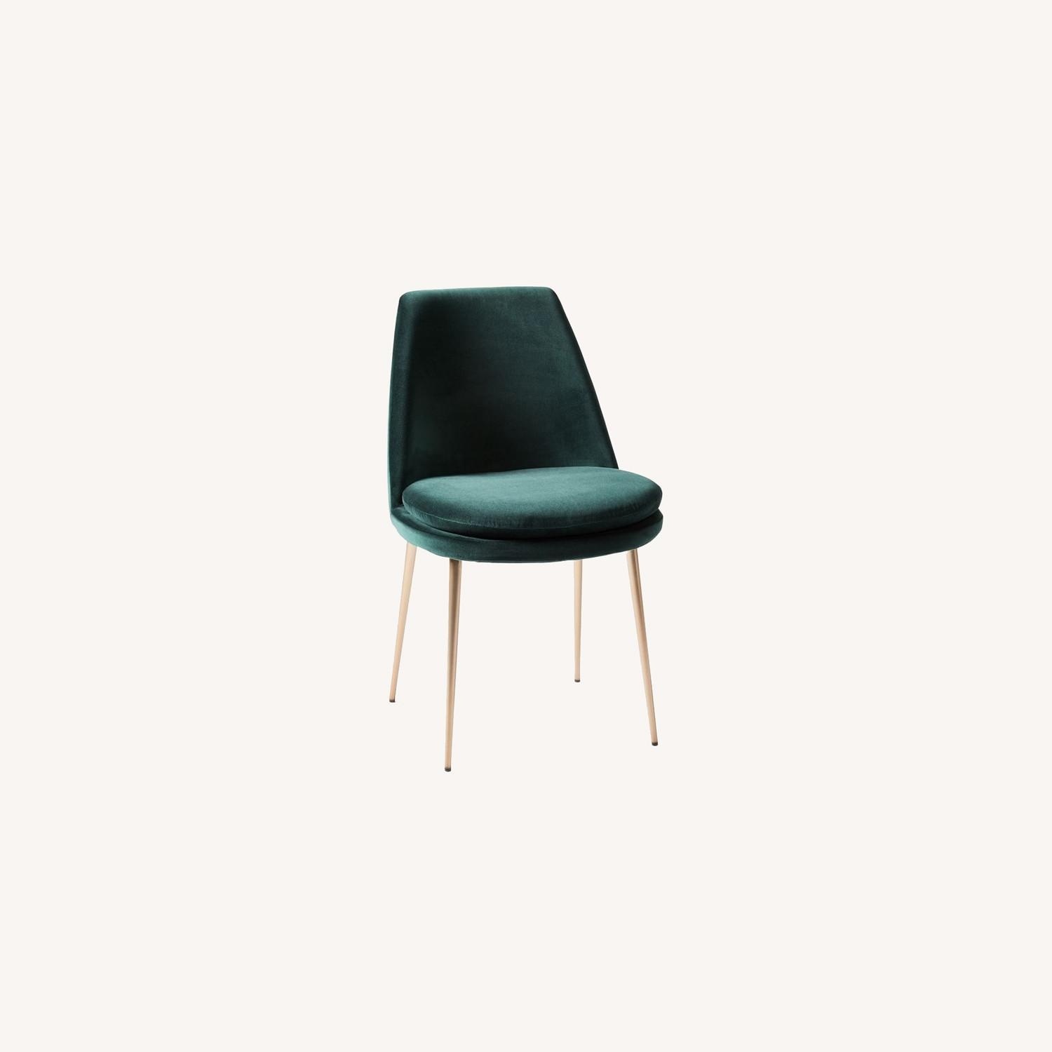 West Elm Green Finley Low-Back Dining Chair - image-4
