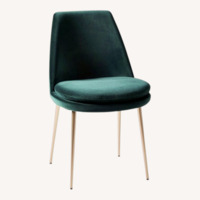 West Elm Green Finley Low-Back Dining Chair