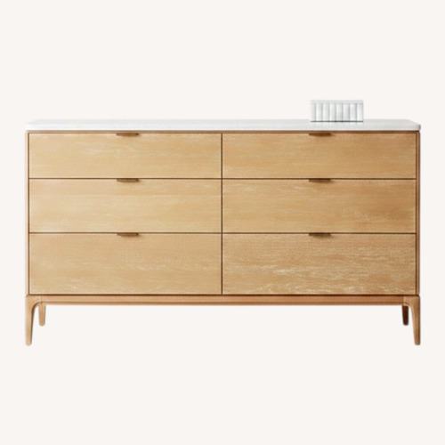 Used West Elm Parker Dresser - Washed Oak, 72” for sale on AptDeco