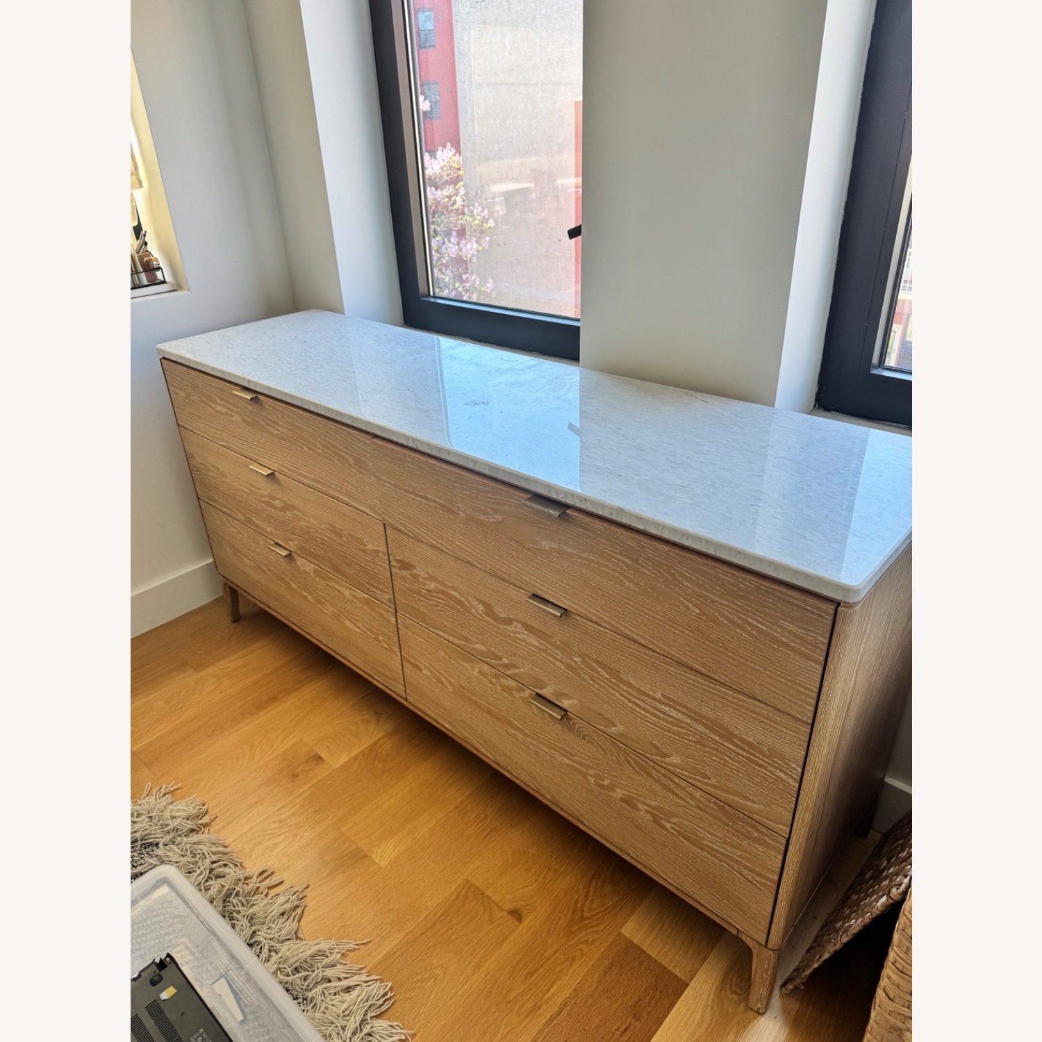 West Elm Parker Dresser - Washed Oak, 72” - image-1