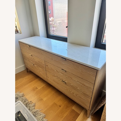 Used West Elm Parker Dresser - Washed Oak, 72” for sale on AptDeco
