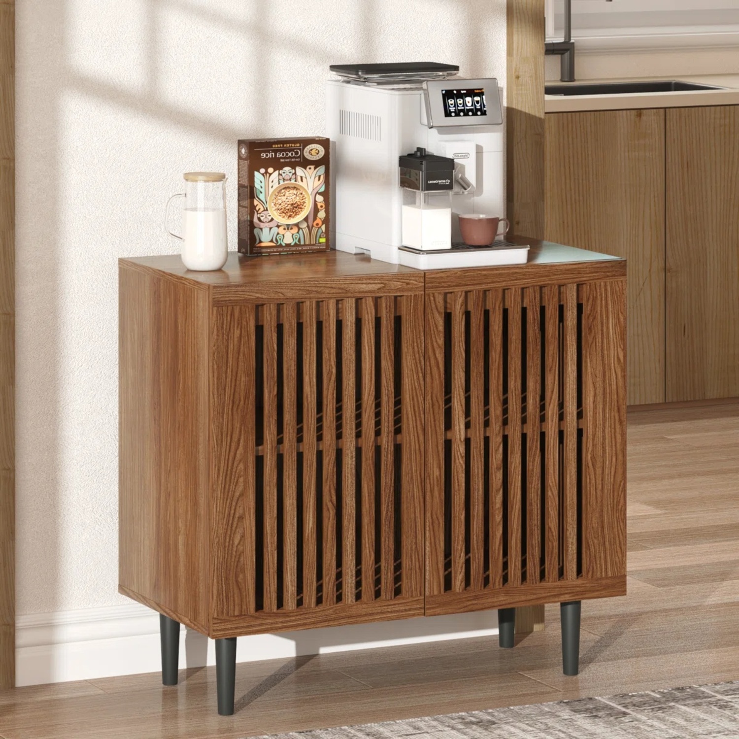 Wayfair Natural Wood Veneer Bar Cart - image-5