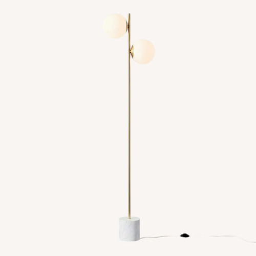 Used West Elm Sphere & Stem 2-Light Floor Lamp (62") for sale on AptDeco