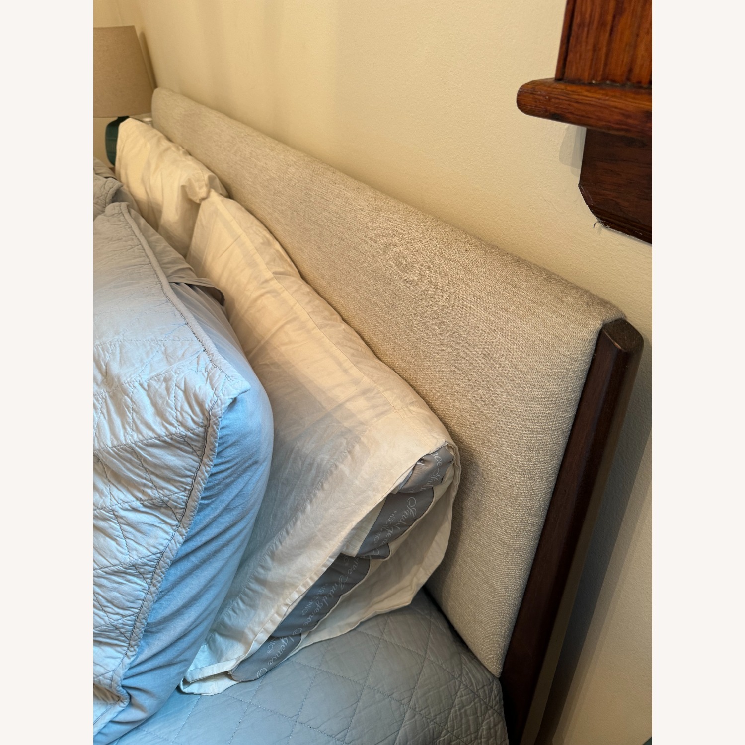 West Elm Dark Brown Wood Queen Bed - image-3