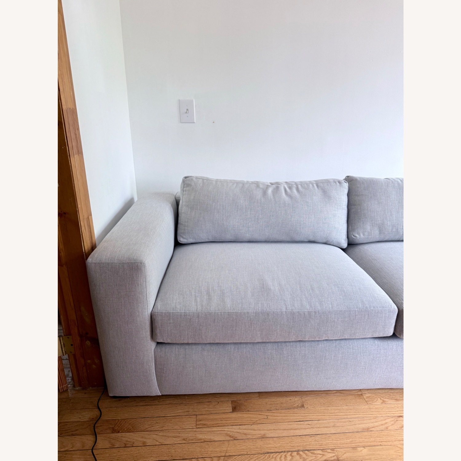 Crate & Barrel Oceanside 89” Sofa - Light Gray - image-3