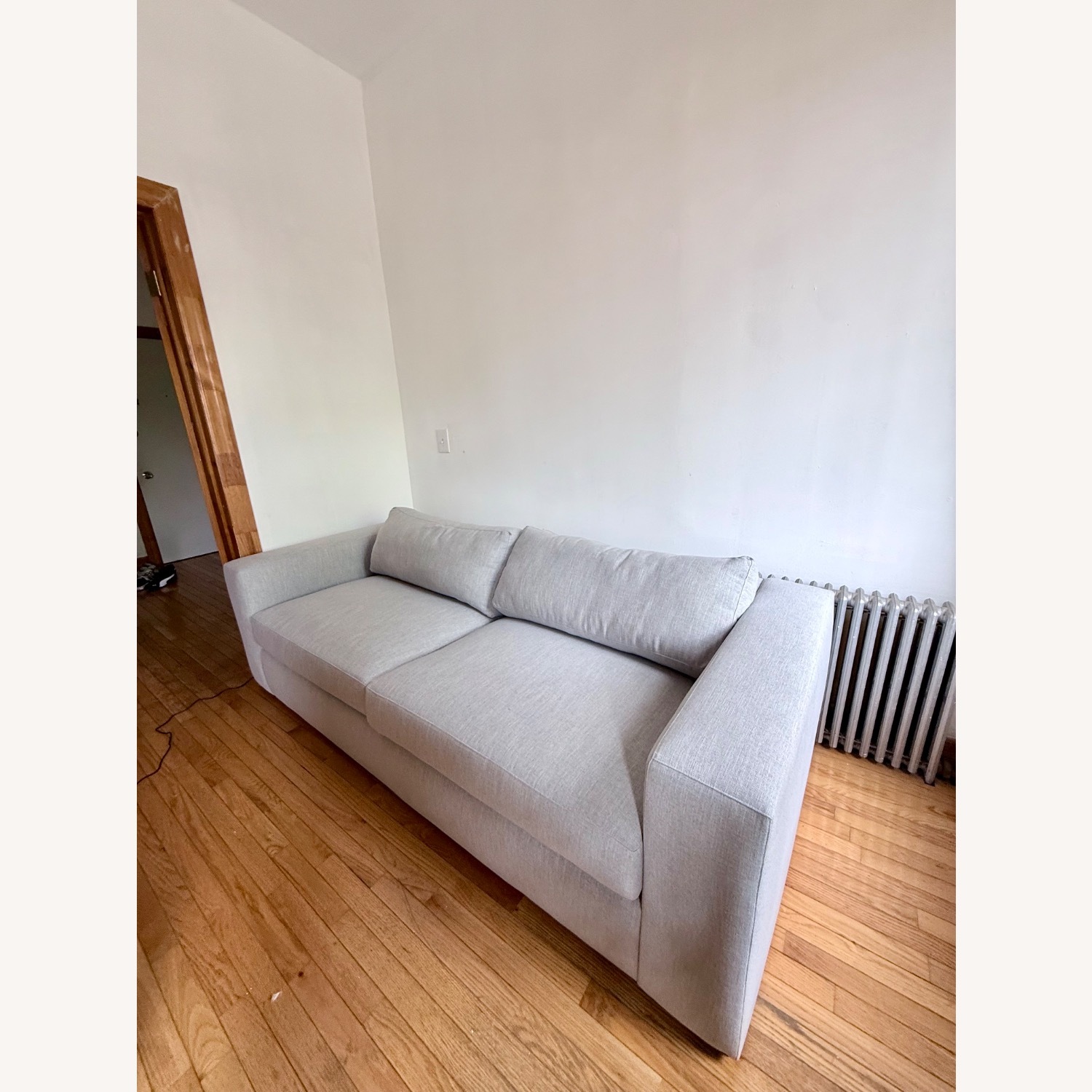 Crate & Barrel Oceanside 89” Sofa - Light Gray - image-4