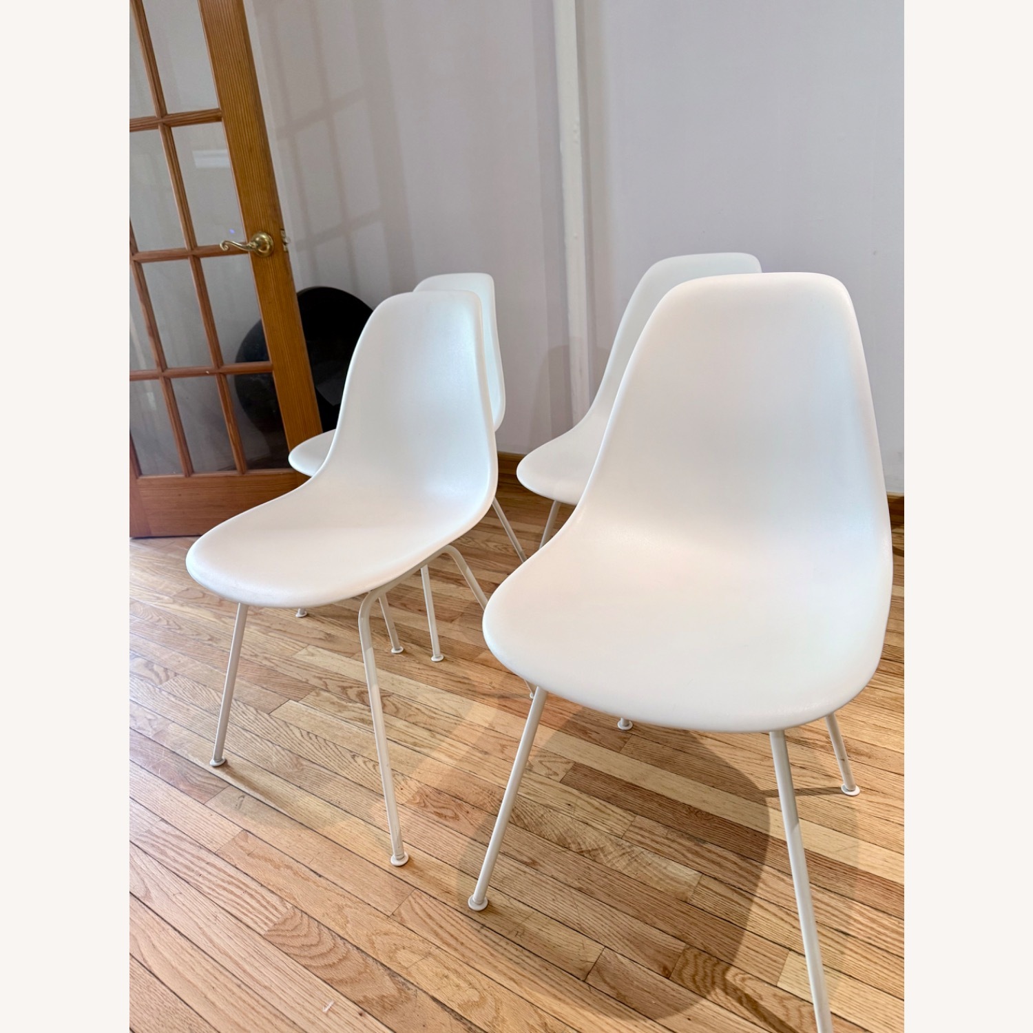 Herman Miller Eames White Dining Chairs - 4 - image-1