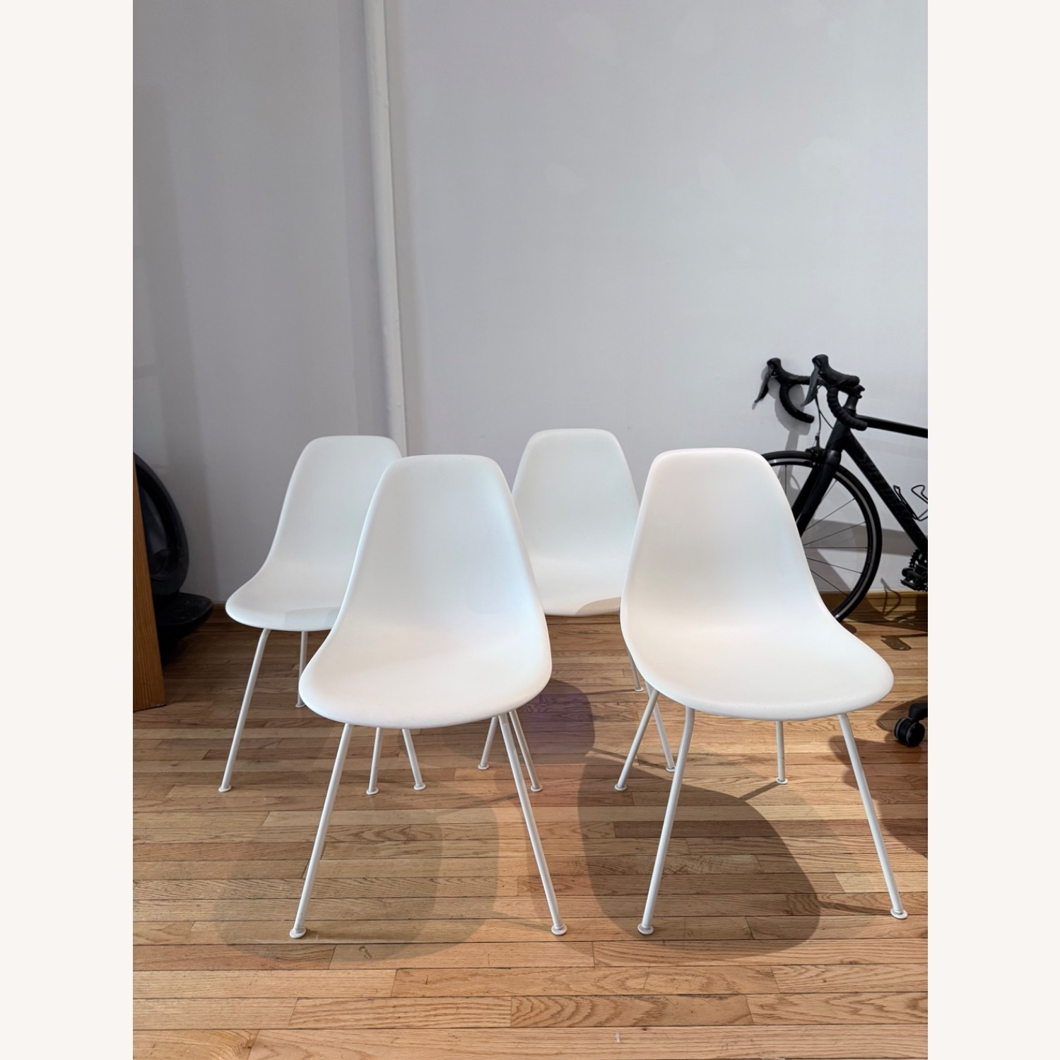 Herman Miller Eames White Dining Chairs - 4 - image-5