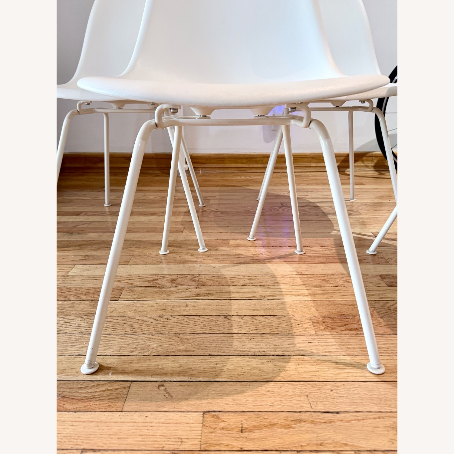 Herman Miller Eames White Dining Chairs - 4 - image-2