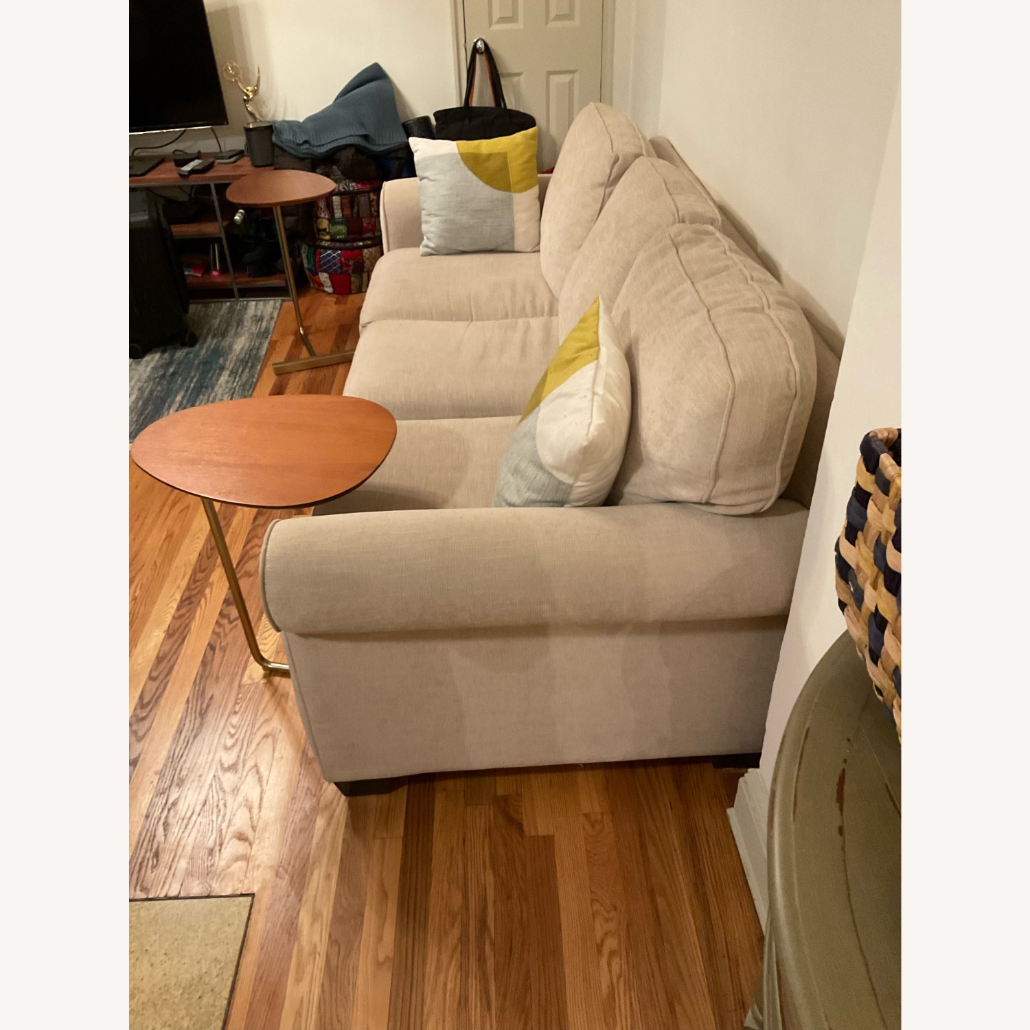 West Elmood Side Tables (Walnut & Brass) - image-2