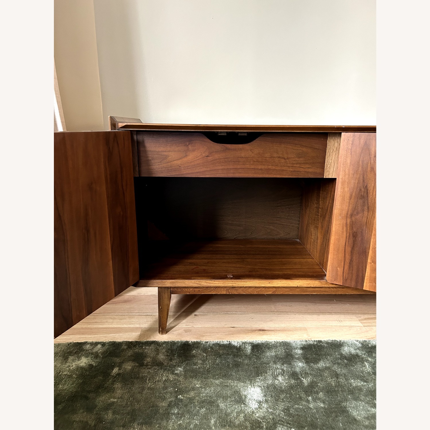 MCM Vintage Wooden Sideboard Credenza - image-5
