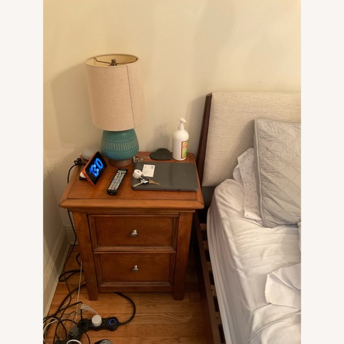 Used Country Willow Cherry Nightstand for sale on AptDeco