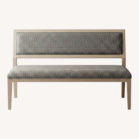 Custom Wood and Custom Fabric Bench