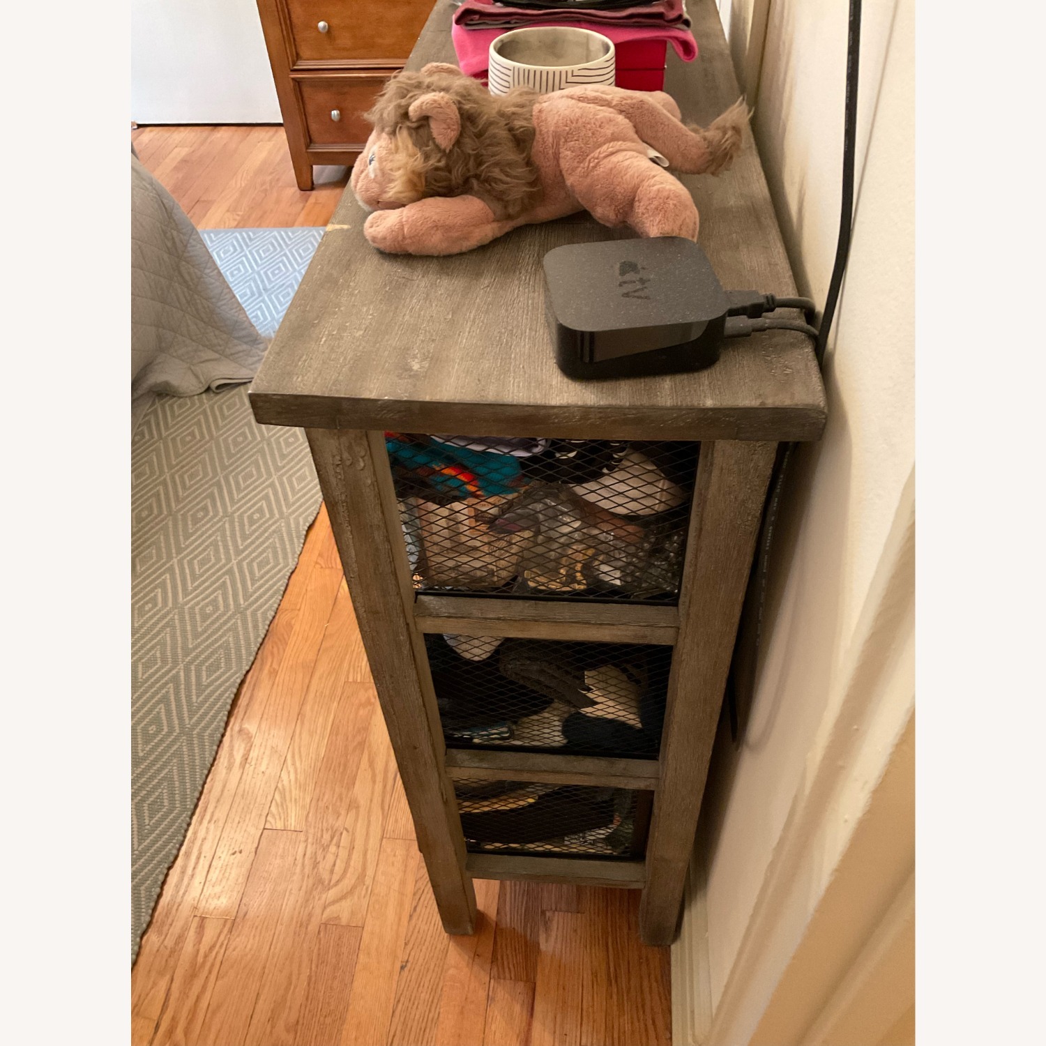 Bed Bath & Beyond Madison Park Kagen Gray Metal Bin Crate Dresser - image-4