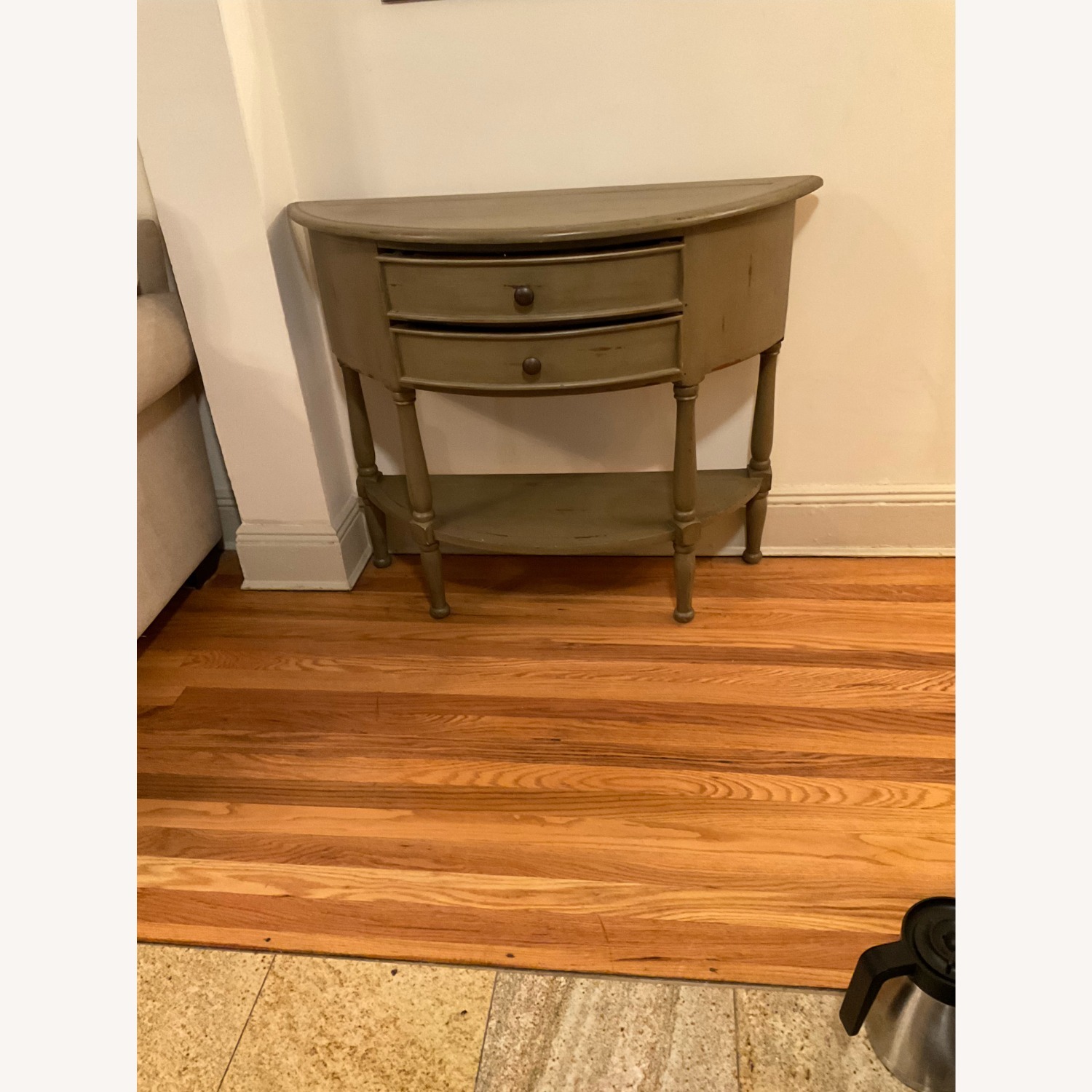 Country Willow Light Gray Entry Table - image-3